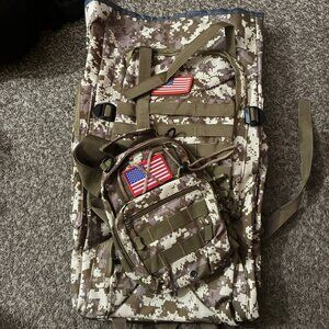 Outdoor Hiking Military Tactical Backpack Rucksack Camping Trekking Bag Bundl US